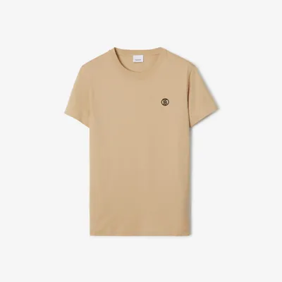 Burberry Monogram Motif Cotton Oversized T-shirt in White for Men