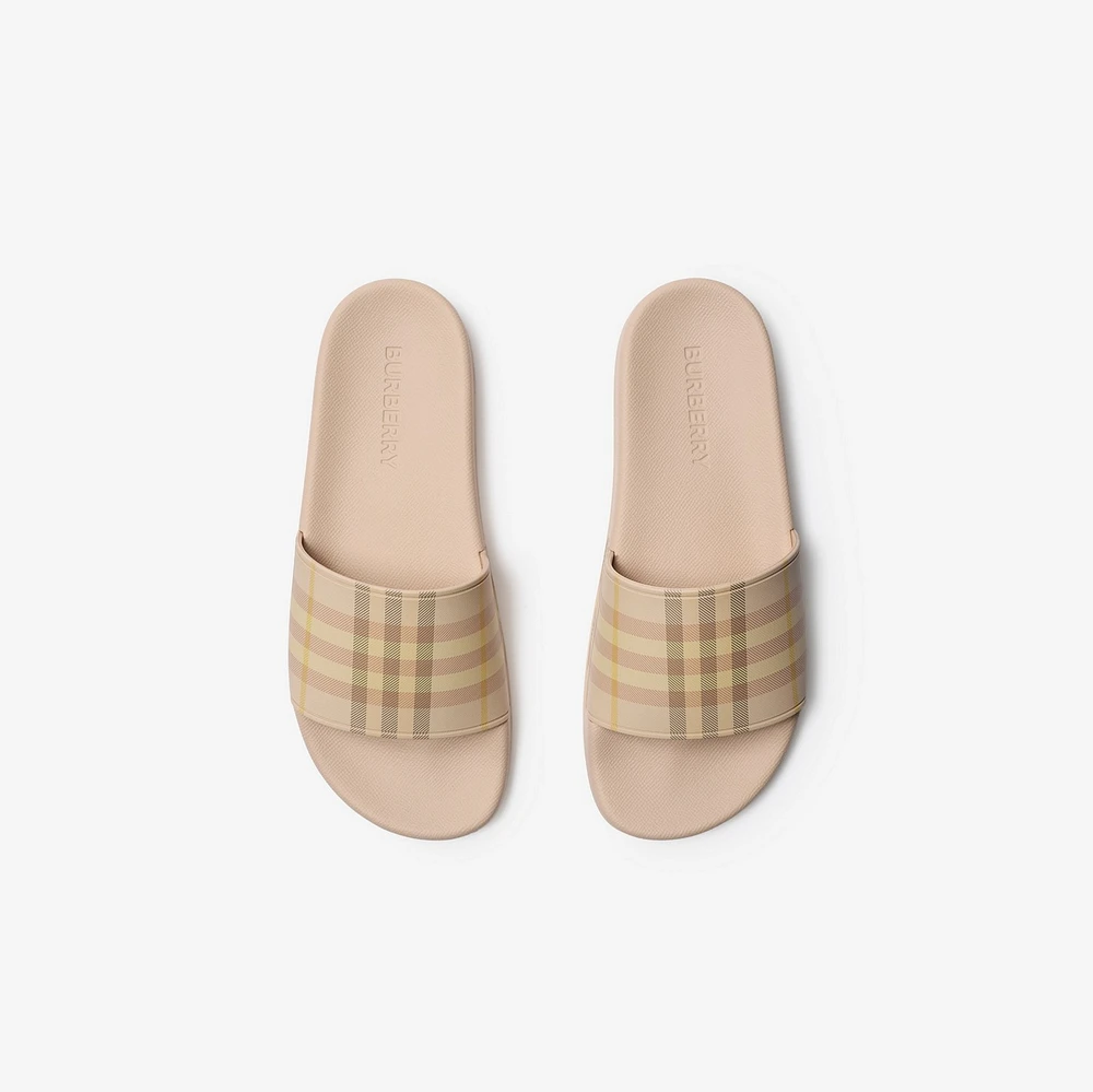 Check Slides in Teacup - Women, Technical | Burberry® Official