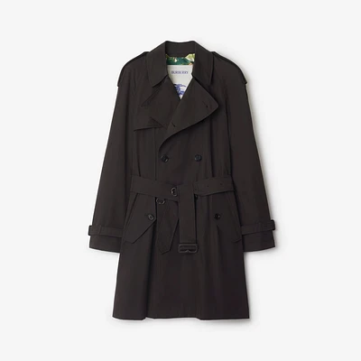 Mid-length Highgrove Gabardine Trench Coat in Cog - Men | Burberry® Official