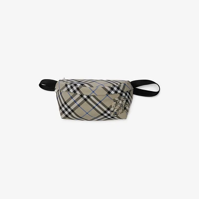 Check Belt Bag in Lichen - Men | Burberry® Official