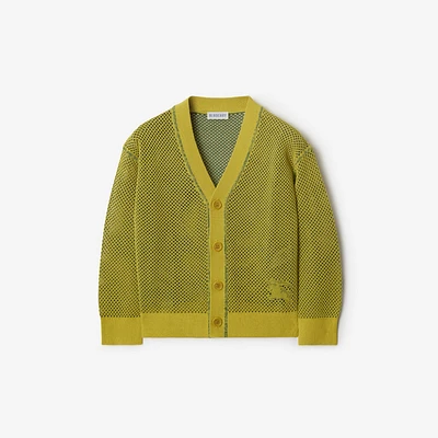 Cotton Nylon Mesh Cardigan in Spring | Burberry® Official