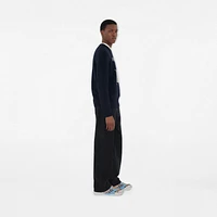 EKD Wool Cashmere Sweater in Navy - Men | Burberry® Official