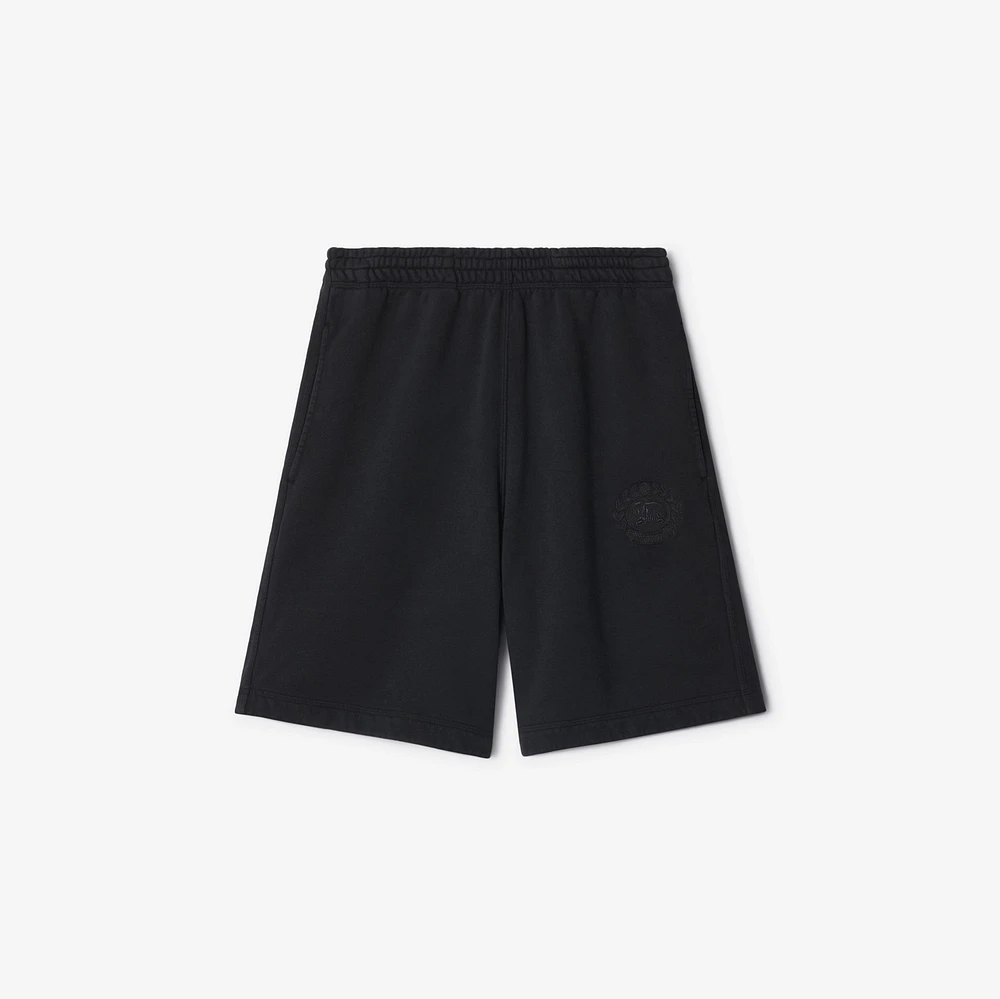 EKD Cotton Shorts in Black - Men | Burberry® Official