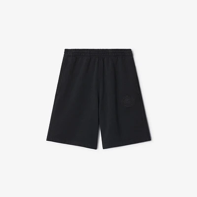 EKD Cotton Shorts in Black - Men | Burberry® Official