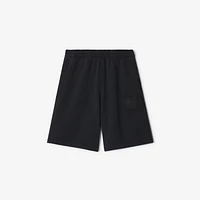 EKD Cotton Shorts in Black - Men | Burberry® Official