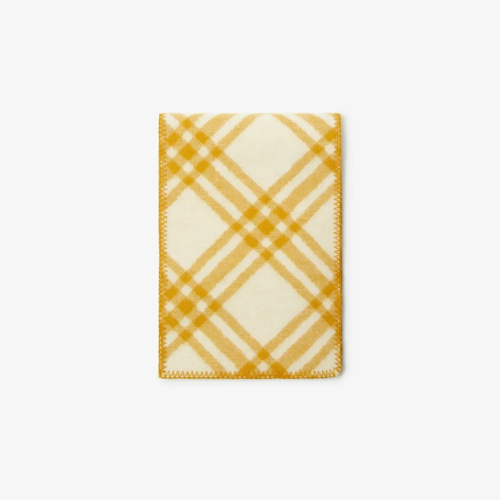 Check Wool Scarf in Pear | Burberry® Official