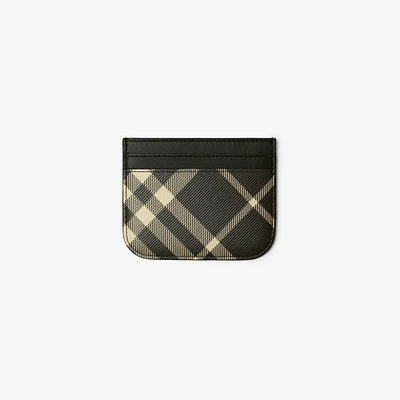 Check Card Case in Black/calico - Women | Burberry® Official