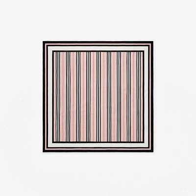 Icon Stripe Silk Scarf in Frosted pink | Burberry® Official
