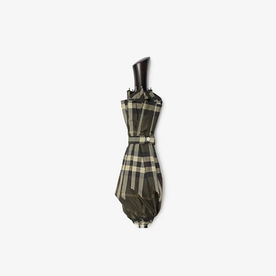 Check Folding Umbrella in Heath | Burberry® Official
