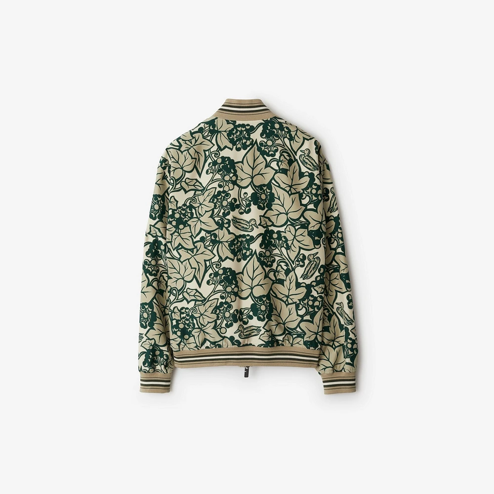 Ivy Silk Bomber Jacket in Safari - Women, Technical | Burberry® Official