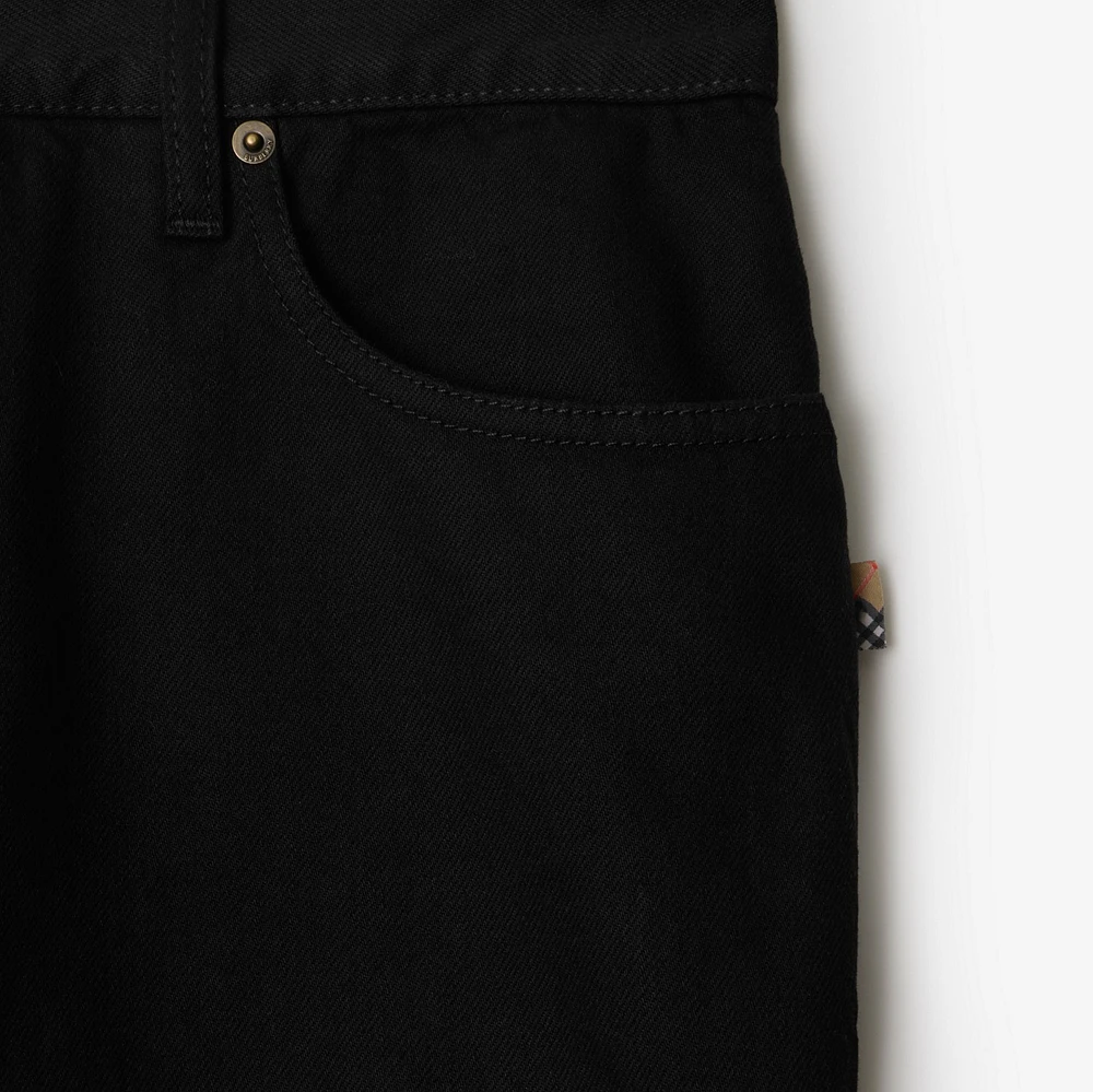 Loose Jeans in Black - Men | Burberry® Official