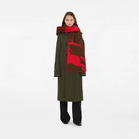 EKD Wool Hooded Scarf in Pillar/loch | Burberry® Official