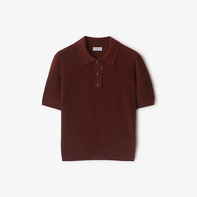 Wool Polo Shirt in Box - Women | Burberry® Official