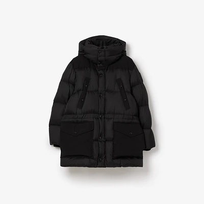 Nylon Puffer Coat in Black - Men | Burberry® Official