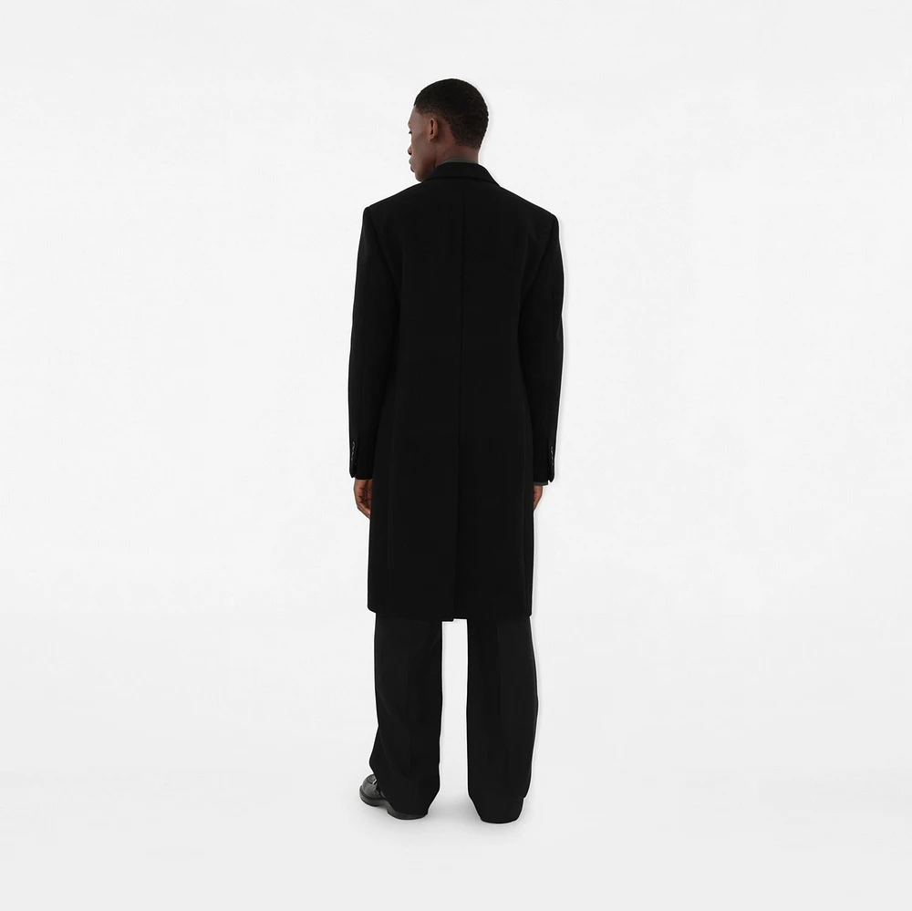 Wool Tailored Coat in Black - Men | Burberry® Official
