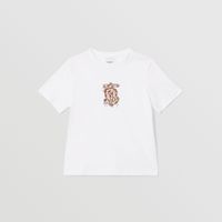 Monogram Motif Cotton T-shirt White | Burberry® Official