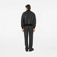 Leather Bomber Jacket in Black - Men | Burberry® Official