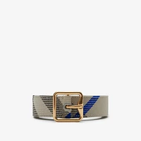 Check B Buckle Belt in Lichen - Women | Burberry® Official