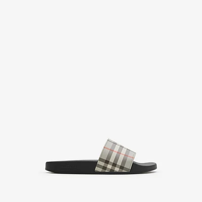 Check Slides in Safari - Women, Technical | Burberry® Official