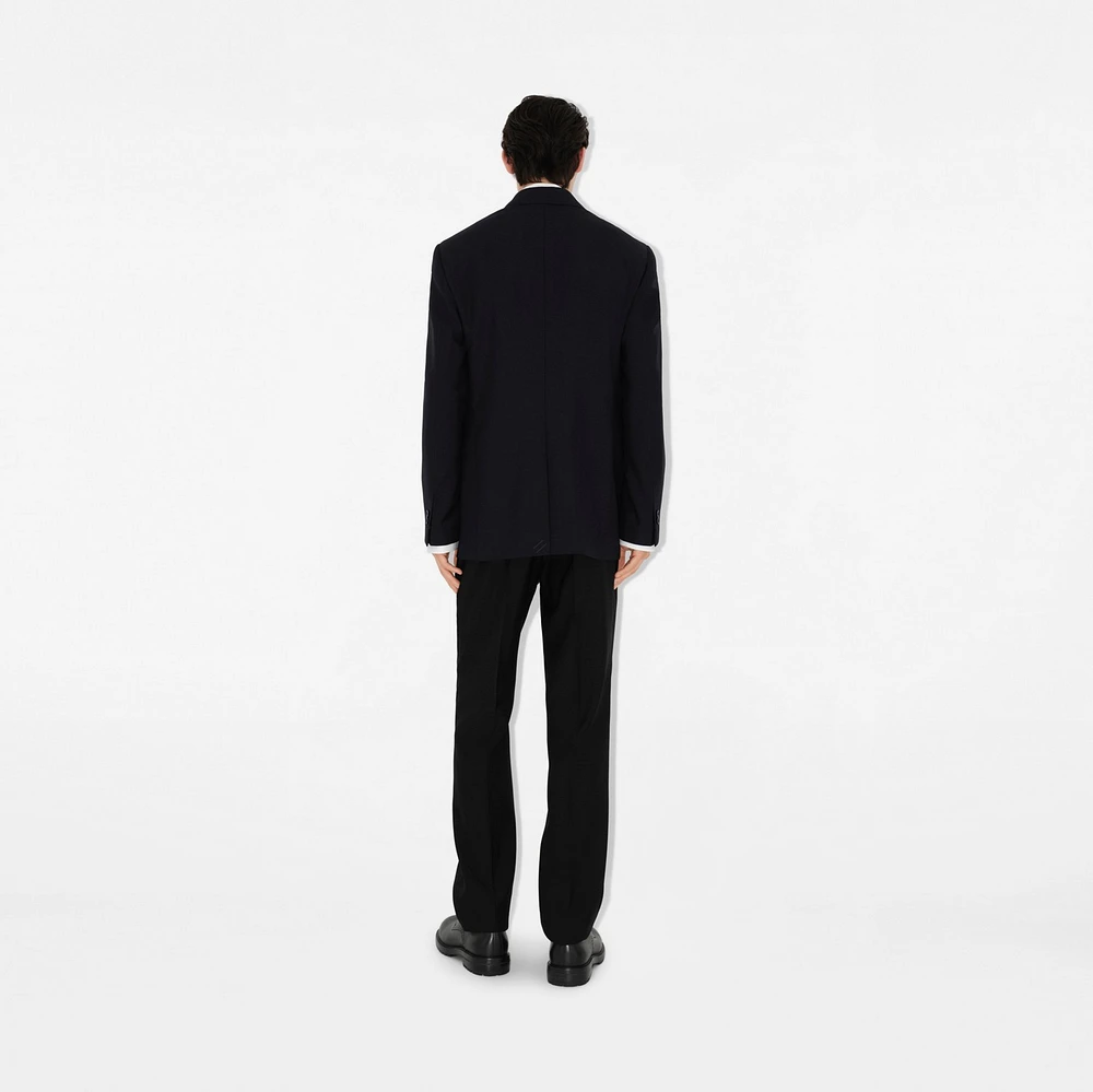 Wool Tailored Jacket in Black - Men | Burberry® Official