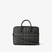 Ainsworth Briefcase in Charcoal grey - Men, Canvas | Burberry® Official