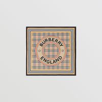 Montage Print Silk Square Scarf in Archive Beige | Burberry® Official