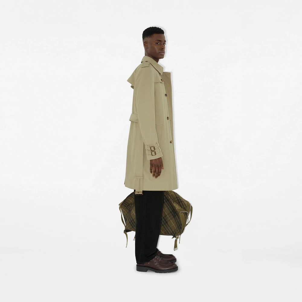 Mid-length Gabardine Trench Coat in Skylark - Men | Burberry® Official