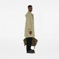 Mid-length Gabardine Trench Coat in Skylark - Men | Burberry® Official