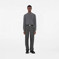 Cashmere Blend Sweater in Grey - Men | Burberry® Official