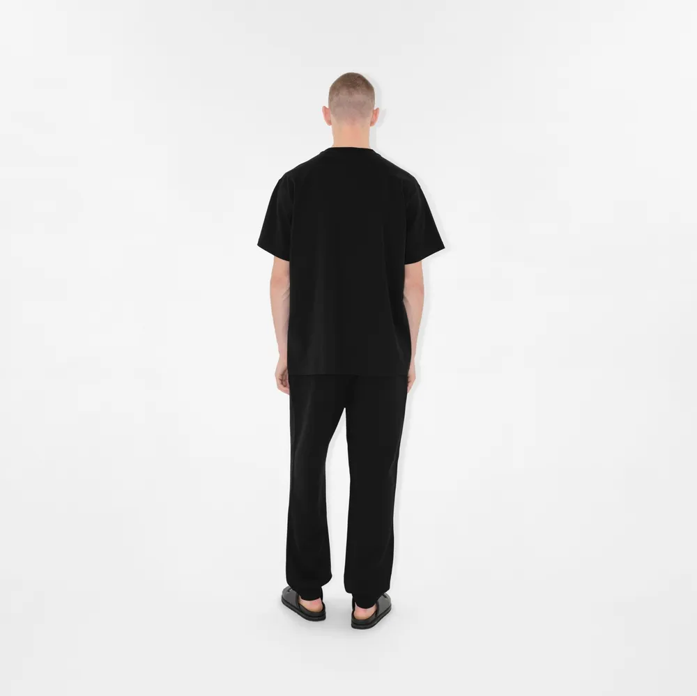 Cotton Jogging Pants in Black - Men | Burberry® Official
