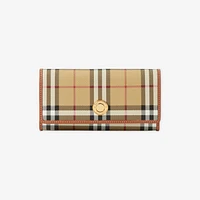 Check Continental Wallet in Archive beige - Women | Burberry® Official