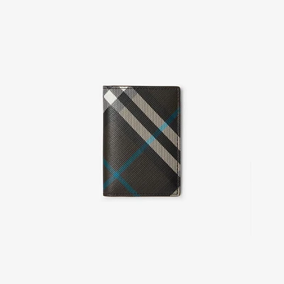 Check Folding Card Case in Snug - Men, Cotton, Nylon | Burberry® Official