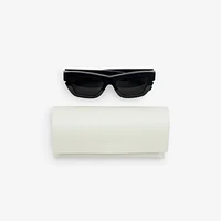 Inlaid Check Cat-eye Sunglasses​ in Black - Women | Burberry® Official
