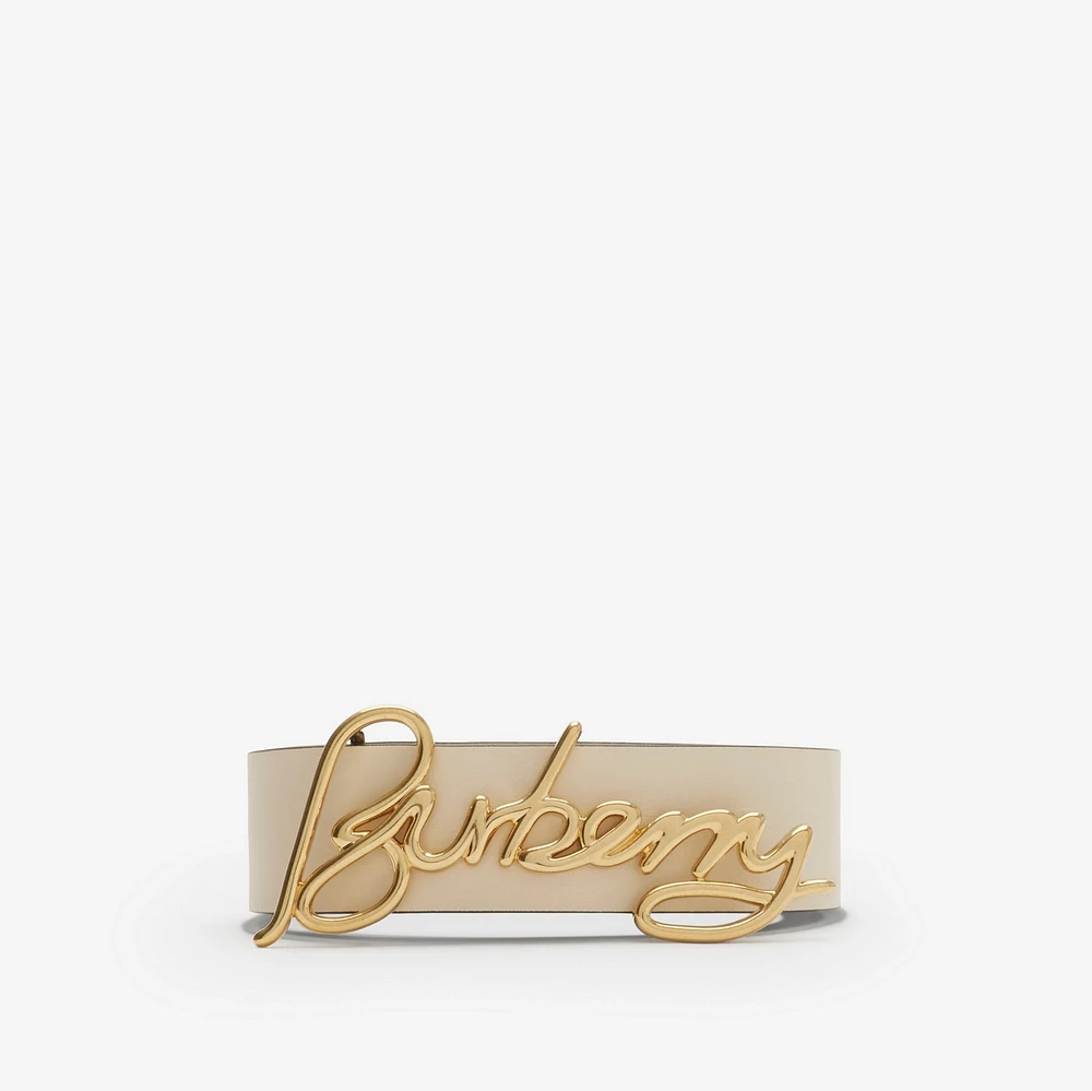 Reversible Leather Signature Belt in Black/soap - Women | Burberry® Official