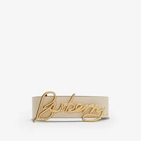 Reversible Leather Signature Belt in Black/soap - Women | Burberry® Official