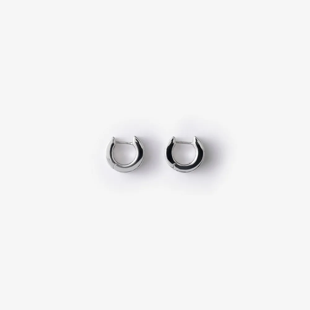 Rose Monogram Earrings in Silver - Women | Burberry® Official