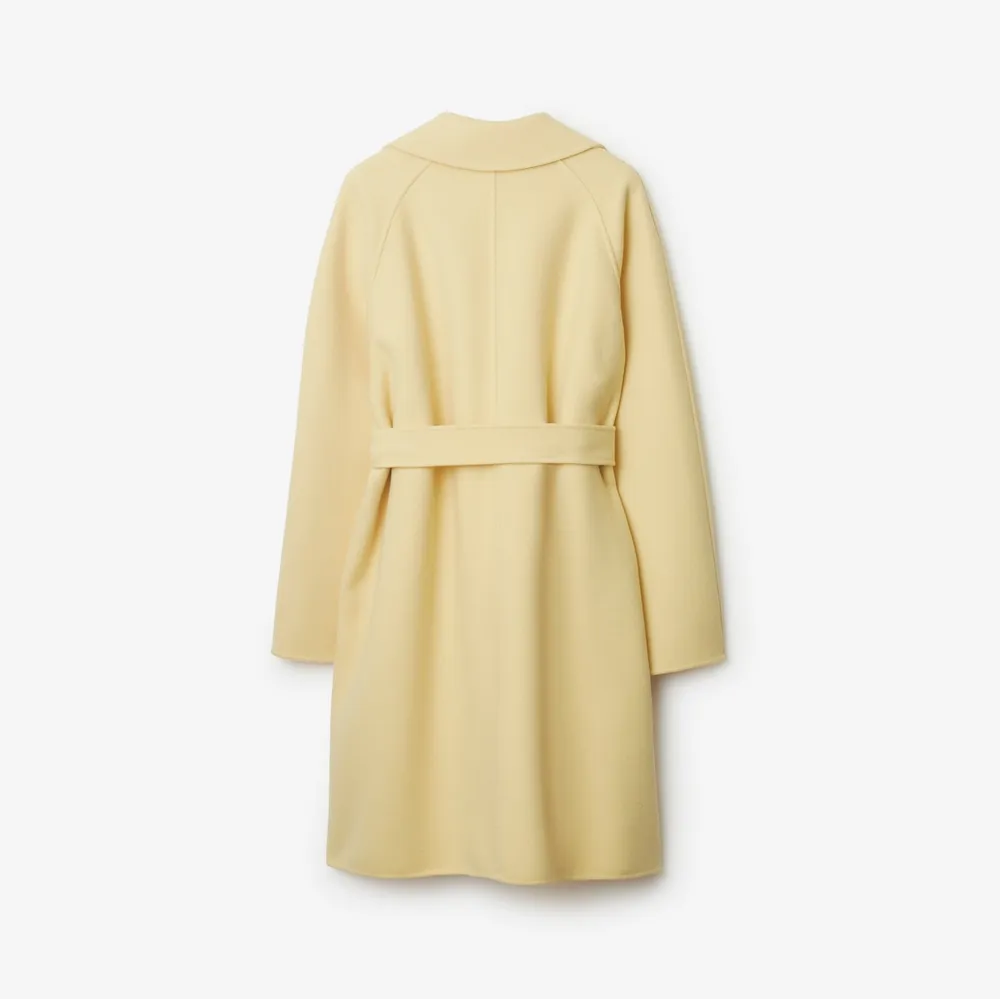 Cashmere Wrap Coat in Daffodil - Women | Burberry® Official