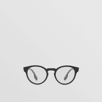 Round Optical Frames in Black - Men | Burberry® Official