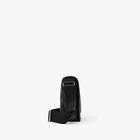 Grid Messenger Bag in Charcoal - Men, Nylon | Burberry® Official