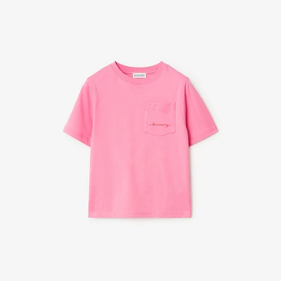 Cotton T-shirt in Blossom | Burberry® Official