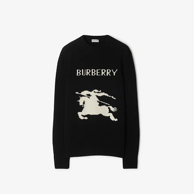 EKD Wool Cashmere Sweater in Black - Women | Burberry® Official