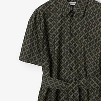Check Cotton Shirt Dress in Snug - Women | Burberry® Official