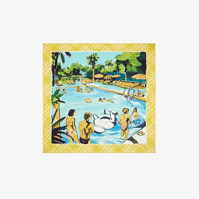 Pool Party Silk Scarf in Zap | Burberry® Official
