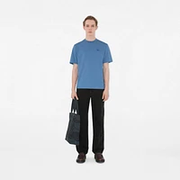 EKD Badge Cotton T-shirt in Pool - Men | Burberry® Official
