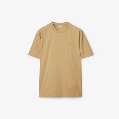 EKD Badge Cotton T-shirt in Sand - Men | Burberry® Official