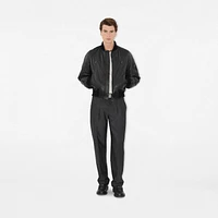 Leather Bomber Jacket in Black - Men | Burberry® Official