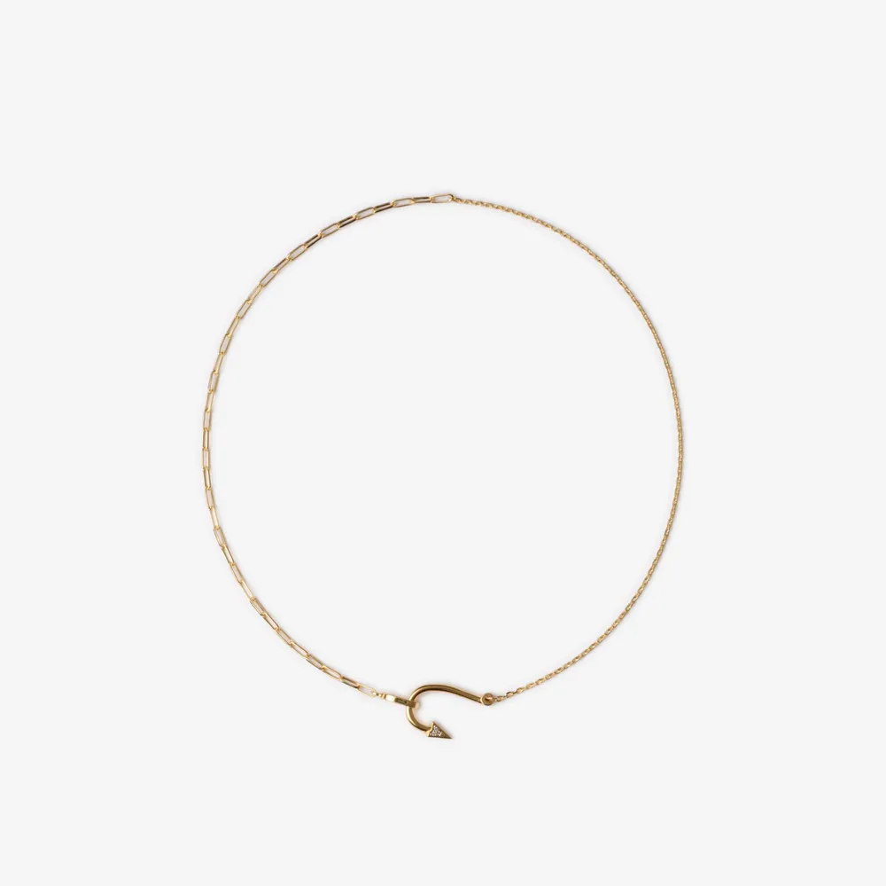 Hook Pavé Necklace in Gold/clear - Women | Burberry® Official