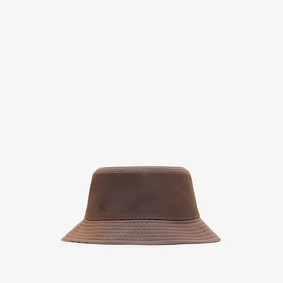 Reversible Cotton Bucket Hat in Dusk - Men | Burberry® Official
