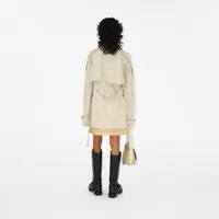 Short Silk Trench Coat in Calico - Women | Burberry® Official