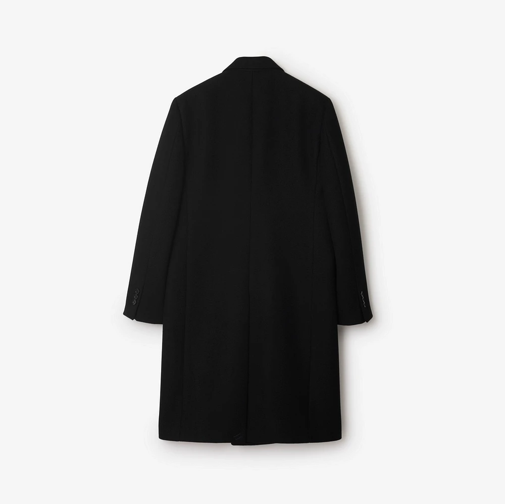 Wool Tailored Coat in Black - Men | Burberry® Official